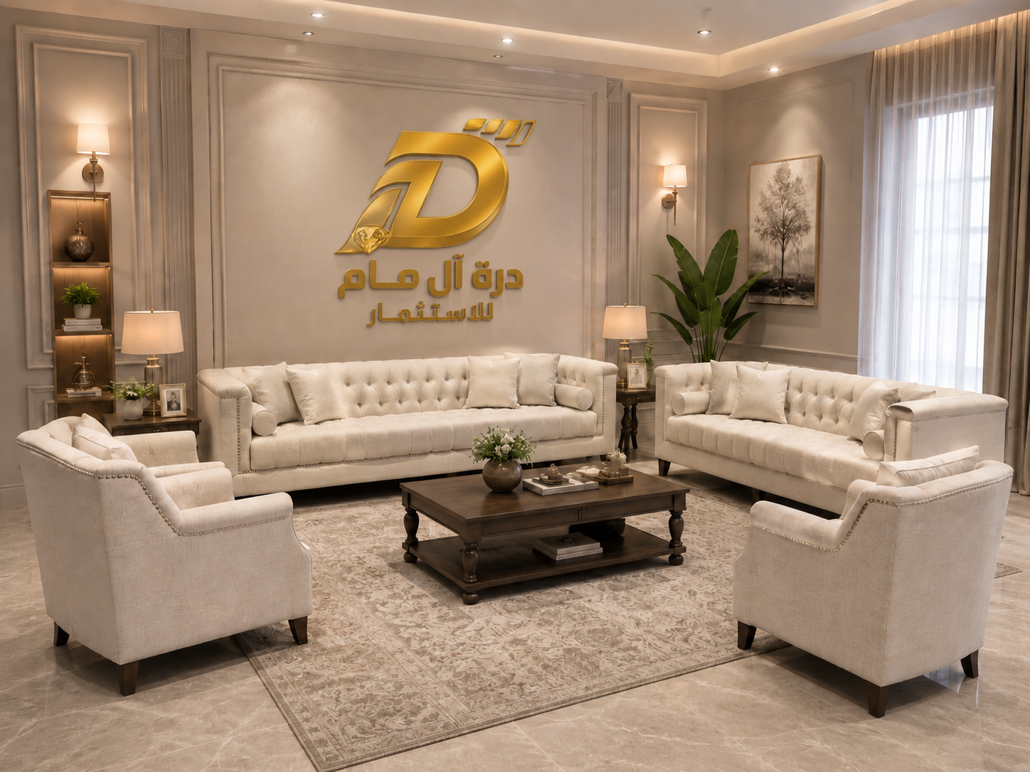 طقم استقبال فالنسيا بيج كلاسيك 2 كنب و2 كرسي