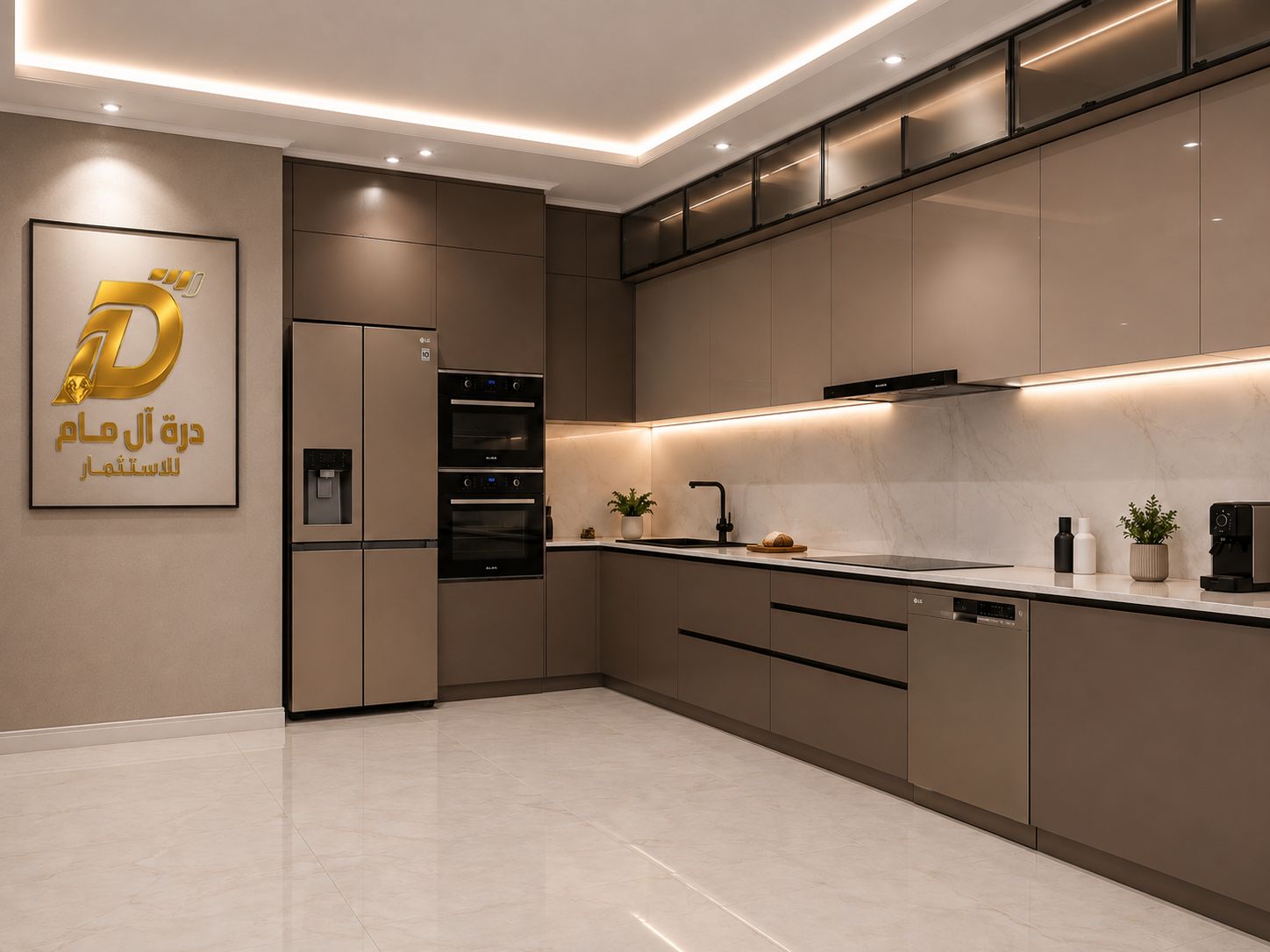 مطبخ لورين كوفي 7 متر ارتفاع 2.70 م